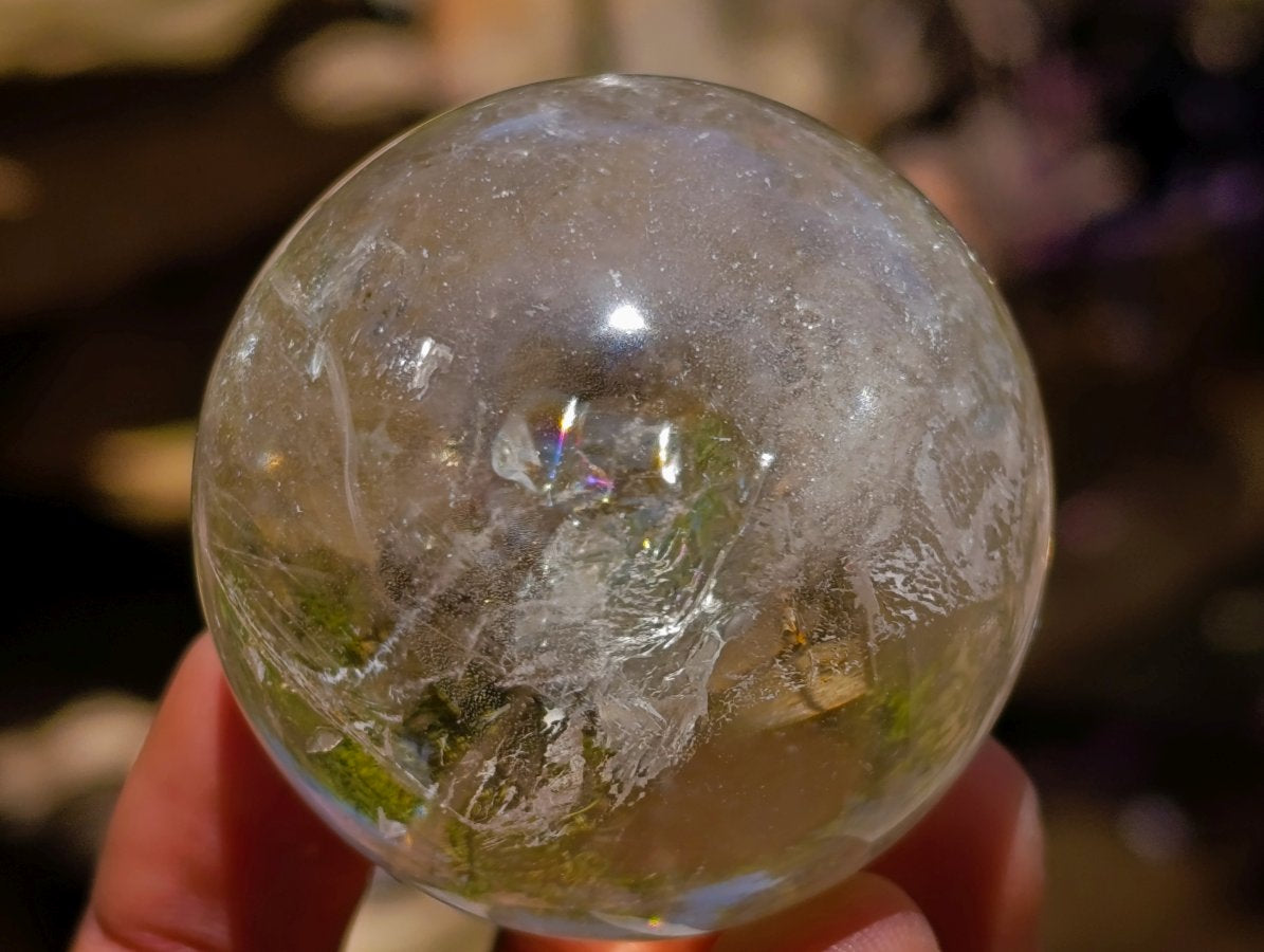 Polished Clear Quartz Crystal Balls x 6 From Madagascar