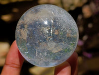 Polished Clear Quartz Crystal Balls x 6 From Madagascar