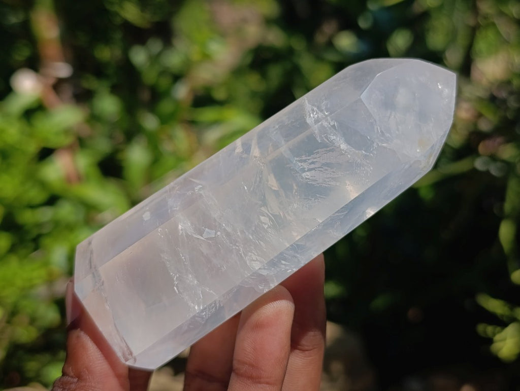 Polished Girasol Pearl Quartz Crystals x 12 From Ambatondrazaka, Madagascar