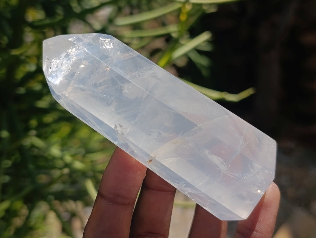 Polished Girasol Pearl Quartz Crystals x 12 From Ambatondrazaka, Madagascar