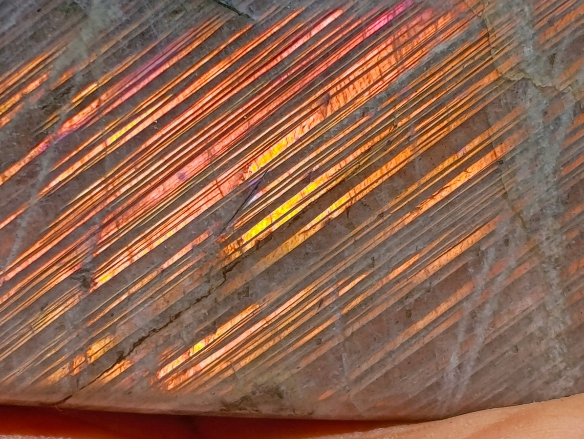 Polished Rare Purple Sunset Flash Labradorite Standing Free Forms x 2 From Madagascar