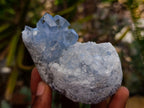 Natural Blue Celestite Crystal Cluster Specimens x 22 From Sakoany, Madagascar