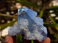 Natural Blue Celestite Crystal Cluster Specimens x 22 From Sakoany, Madagascar