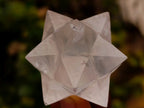 Hand Made Gemmy Rose Quartz Merkabahs x 5 From Madagascar
