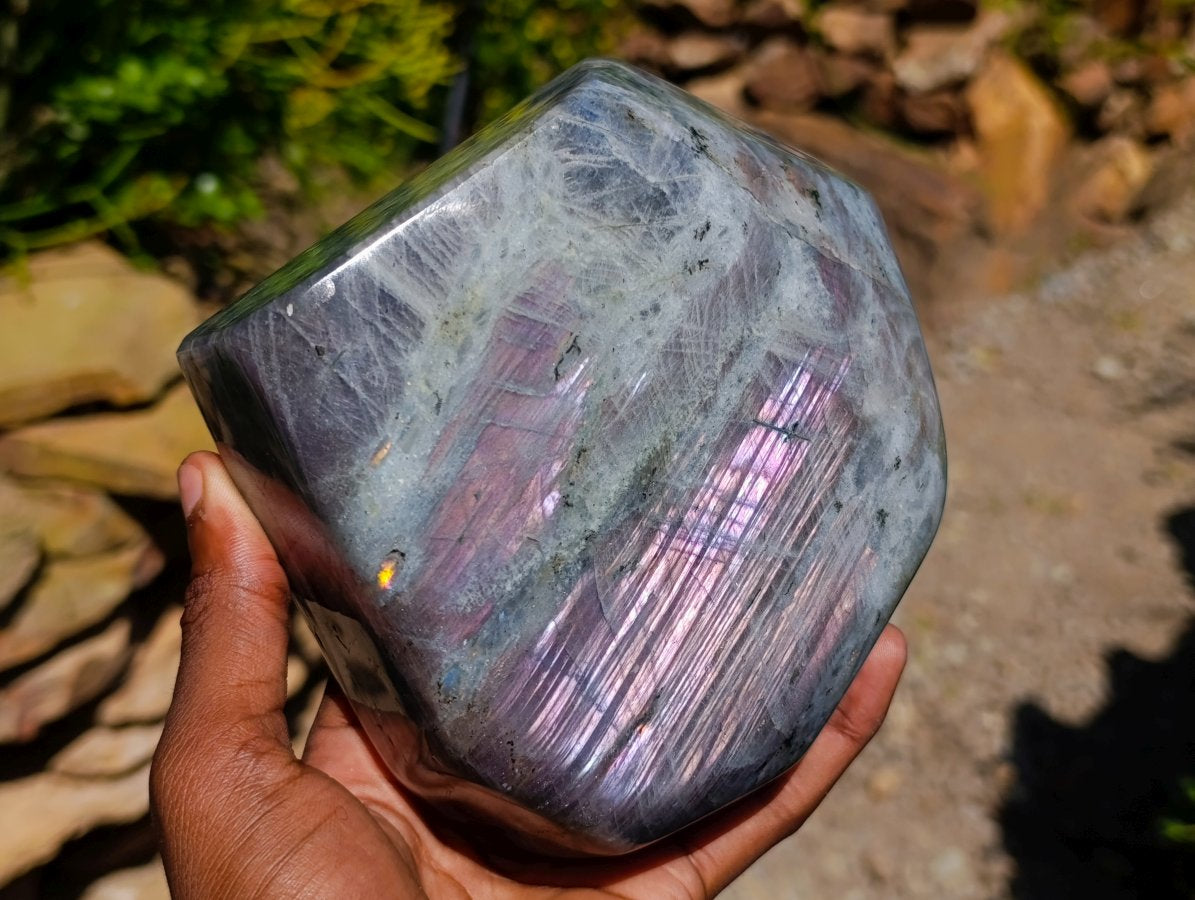 Polished Labradorite Standing Free Form x 1 From Madagascar