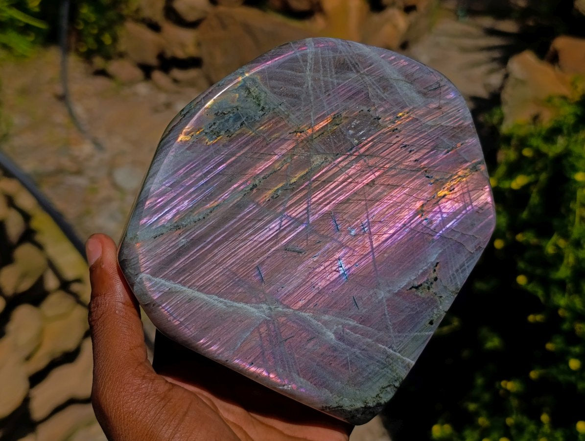 Polished Labradorite Standing Free Form x 1 From Madagascar