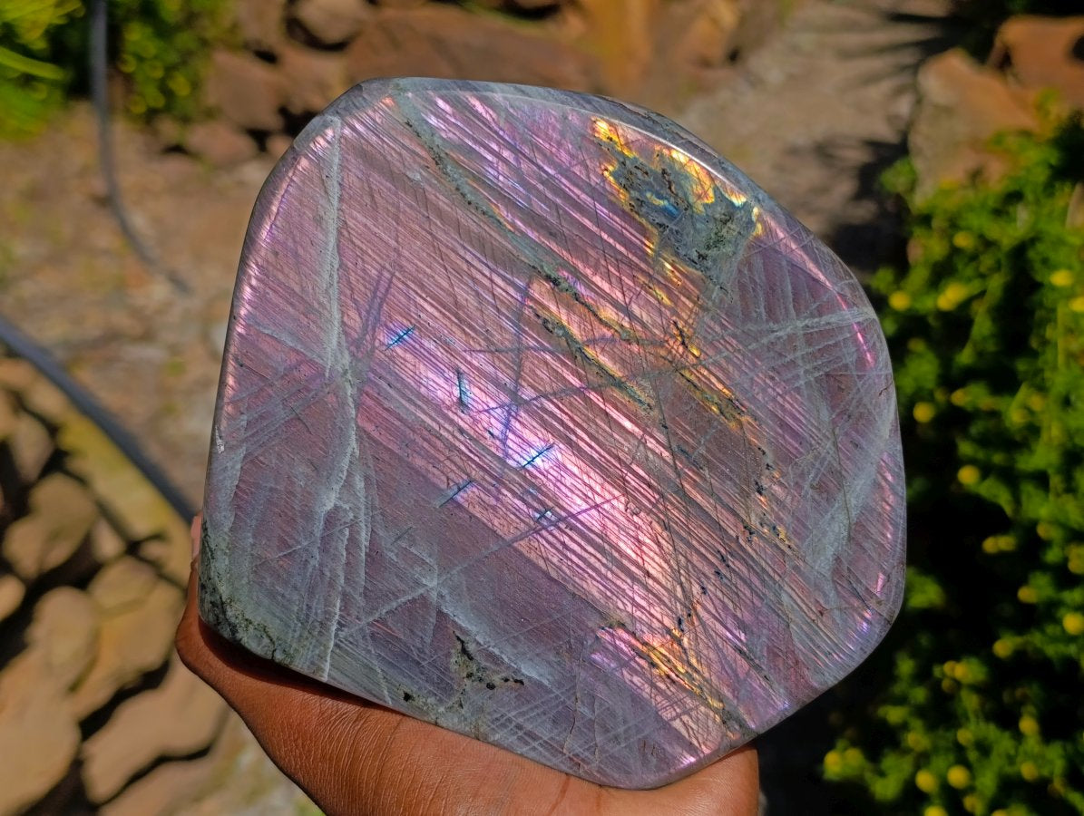 Polished Labradorite Standing Free Form x 1 From Madagascar