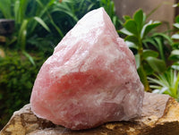 Natural Cobbed Rose Quartz Specimens x 3 From Northern Cape, South Africa