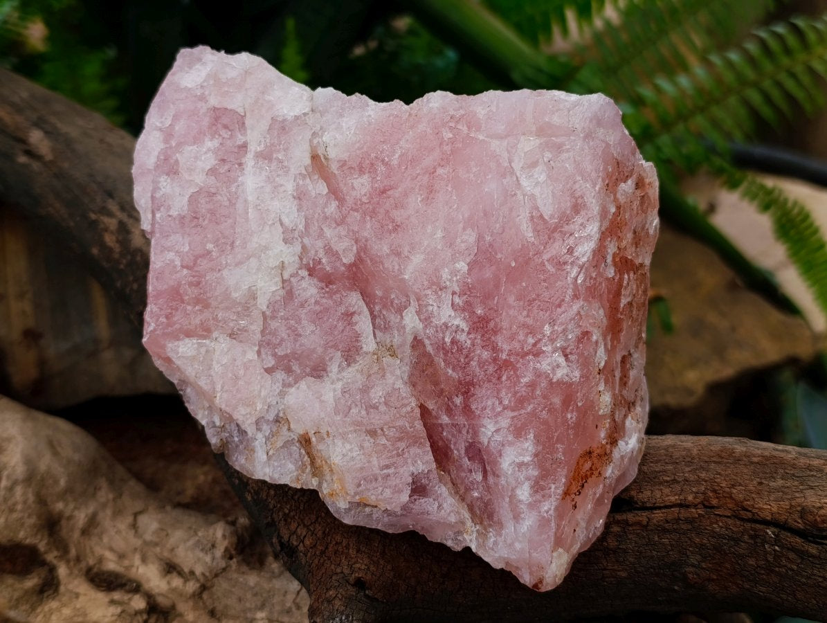 Natural Cobbed Rose Quartz Specimens x 3 From Northern Cape, South Africa