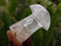 Polished Clear Quartz Mushrooms x 13 Madagascar