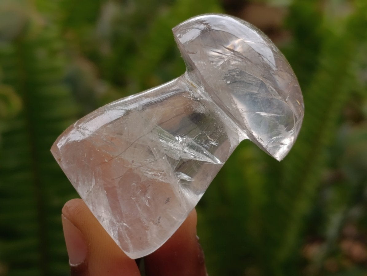 Polished Clear Quartz Mushrooms x 13 Madagascar