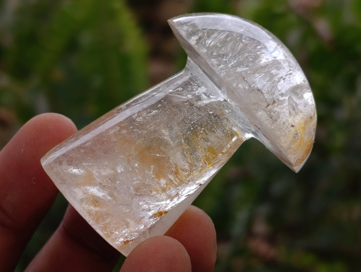 Polished Clear Quartz Mushrooms x 13 Madagascar