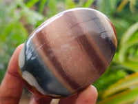 Polished Mixed Multi Mineral Palm Stones x 12 From Madagascar