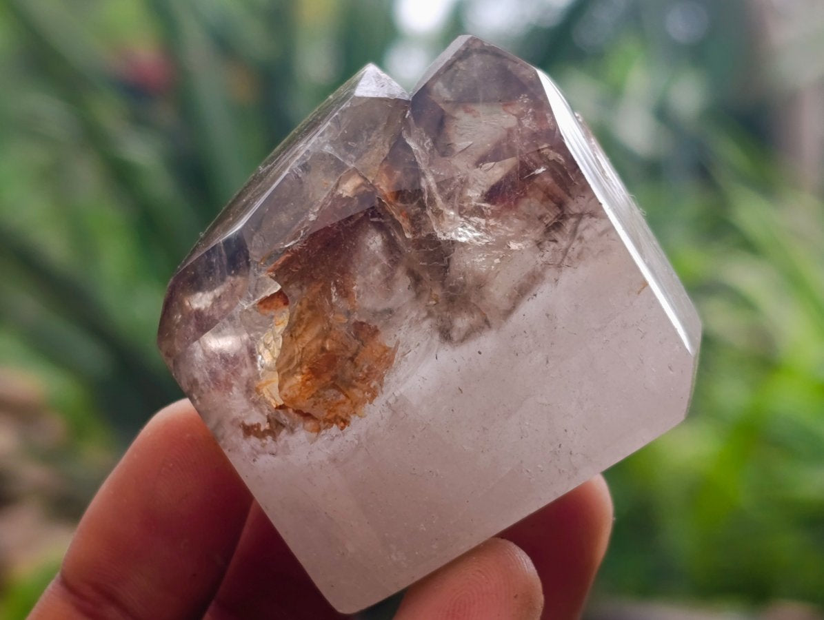 Polished Mixed Window Crystals x 18 From Akansobe, Madagascar