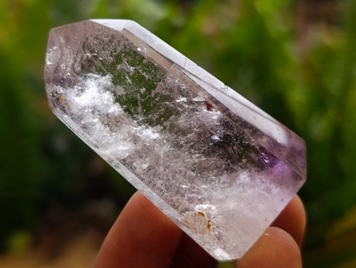 Polished Mixed Window Crystals x 18 From Akansobe, Madagascar