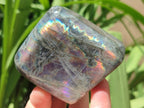 Polished Rare Purple Sunset Flash Labradorite Standing Free Forms x 6 From Madagascar