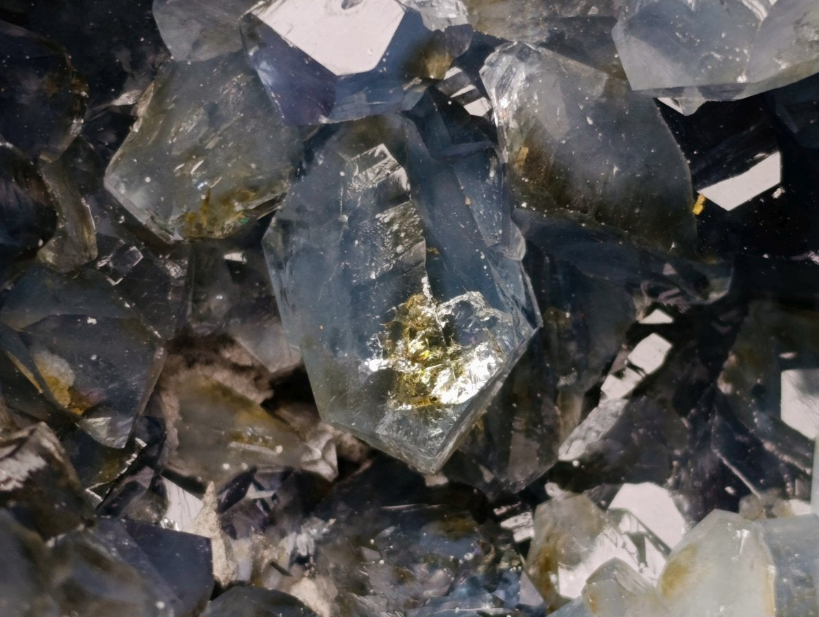 Natural Blue Celestite Geode Specimens x 1 From Sakoany, Madagascar
