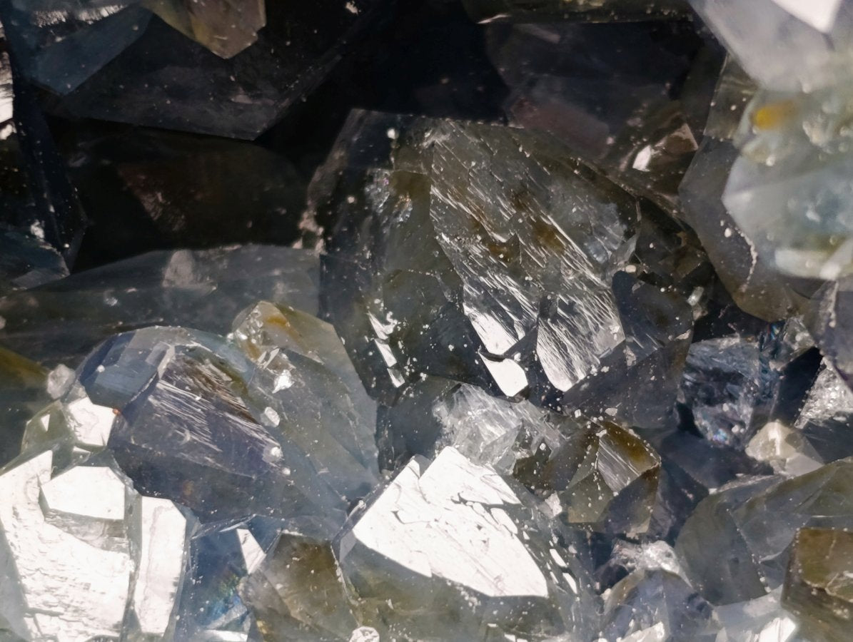 Natural Blue Celestite Geode Specimens x 1 From Sakoany, Madagascar