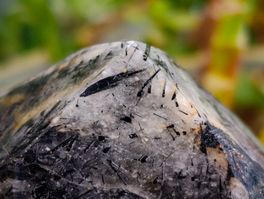 Polished Tourmalinated Inclusion Quartz Crystal x 1 From Madagascar