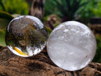 Polished Clear Quartz Crystal Balls x 6 From Madagascar