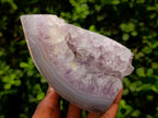Polished Agate Amethyst Geodes x 2 From Maintirano, Madagascar