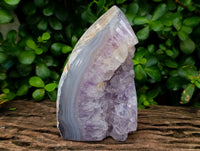 Polished Agate Amethyst Geodes x 2 From Maintirano, Madagascar