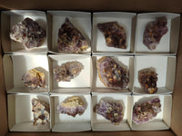 Natural Rare Asylum Quartz Clusters x 12 From Luena, Congo