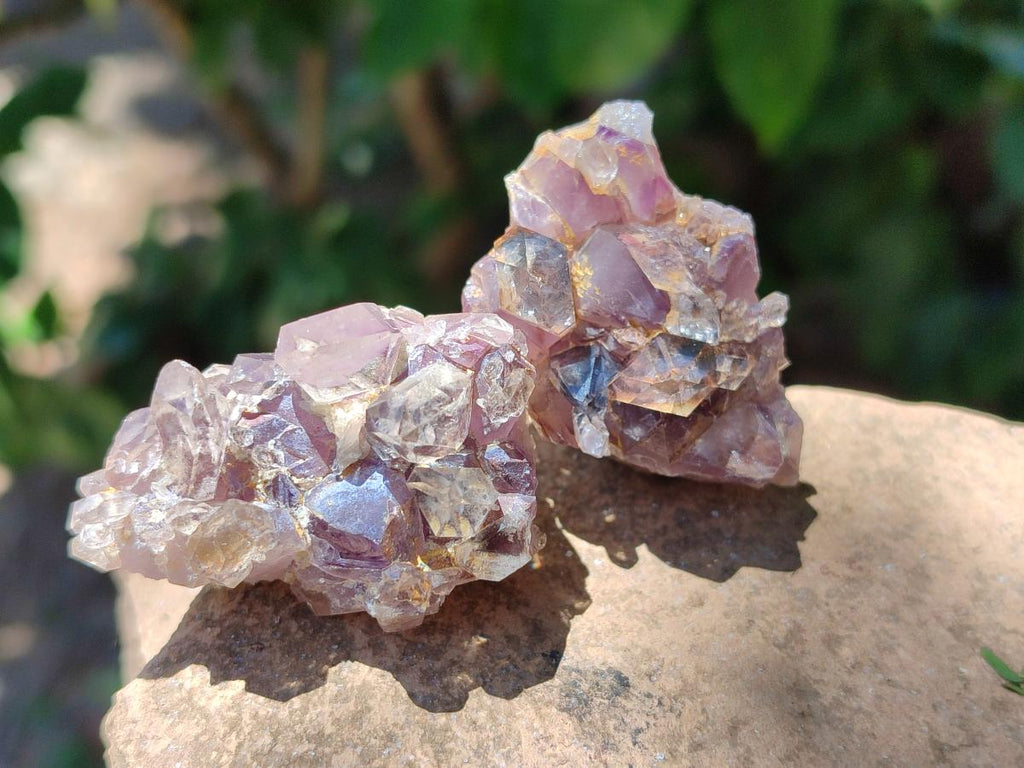 Natural Rare Asylum Quartz Clusters x 12 From Luena, Congo