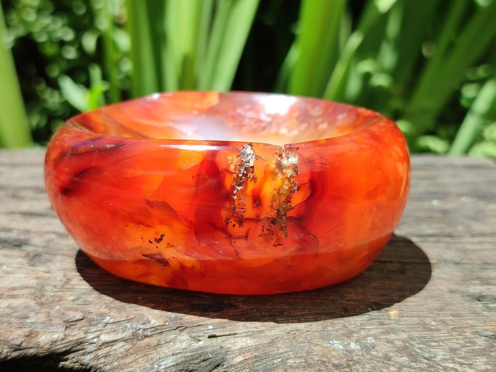 Polished Carnelian Agate Gemstone Bowls x 6 From Madagascar