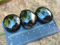 Polished Mini Black Tourmaline Free Forms x 35 From Madagascar