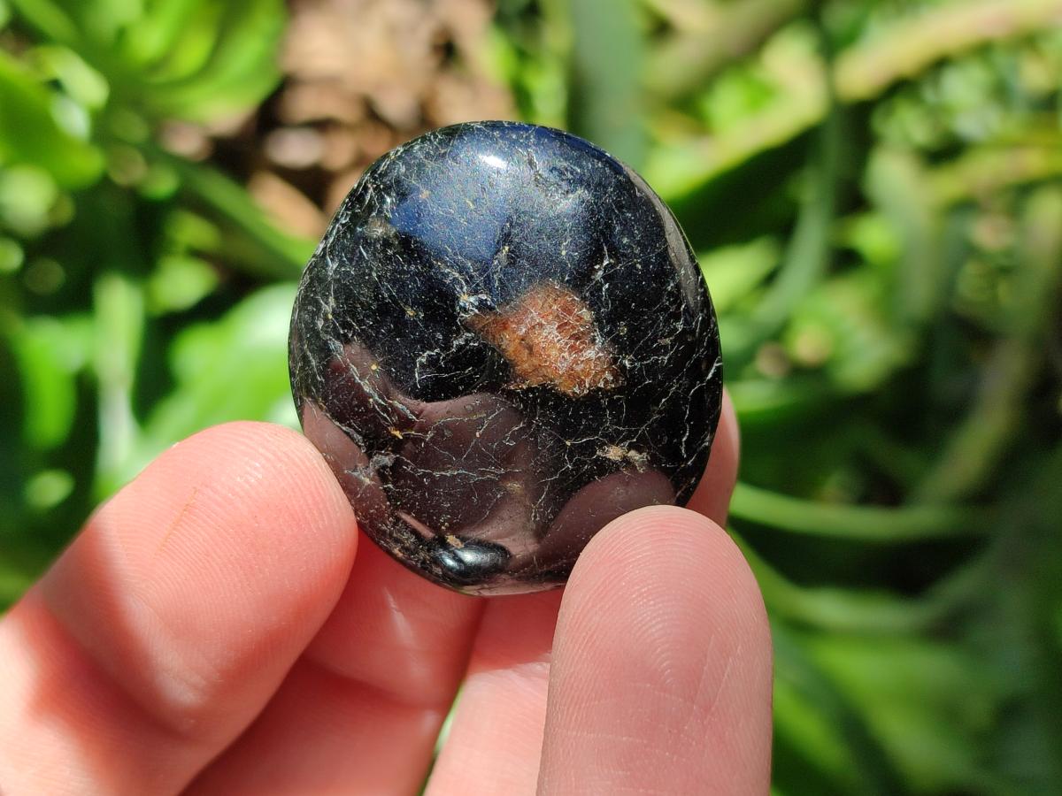 Polished Mini Black Tourmaline Free Forms x 35 From Madagascar