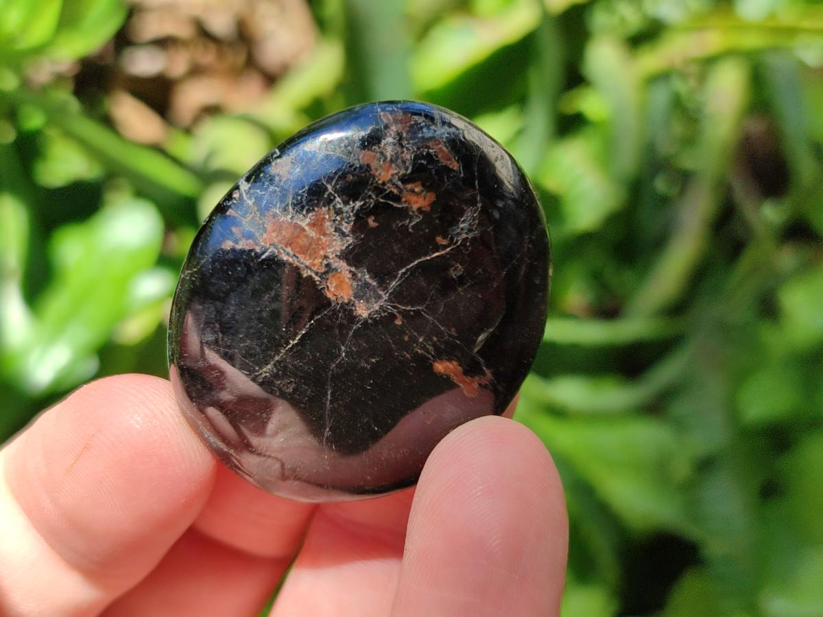Polished Mini Black Tourmaline Free Forms x 35 From Madagascar