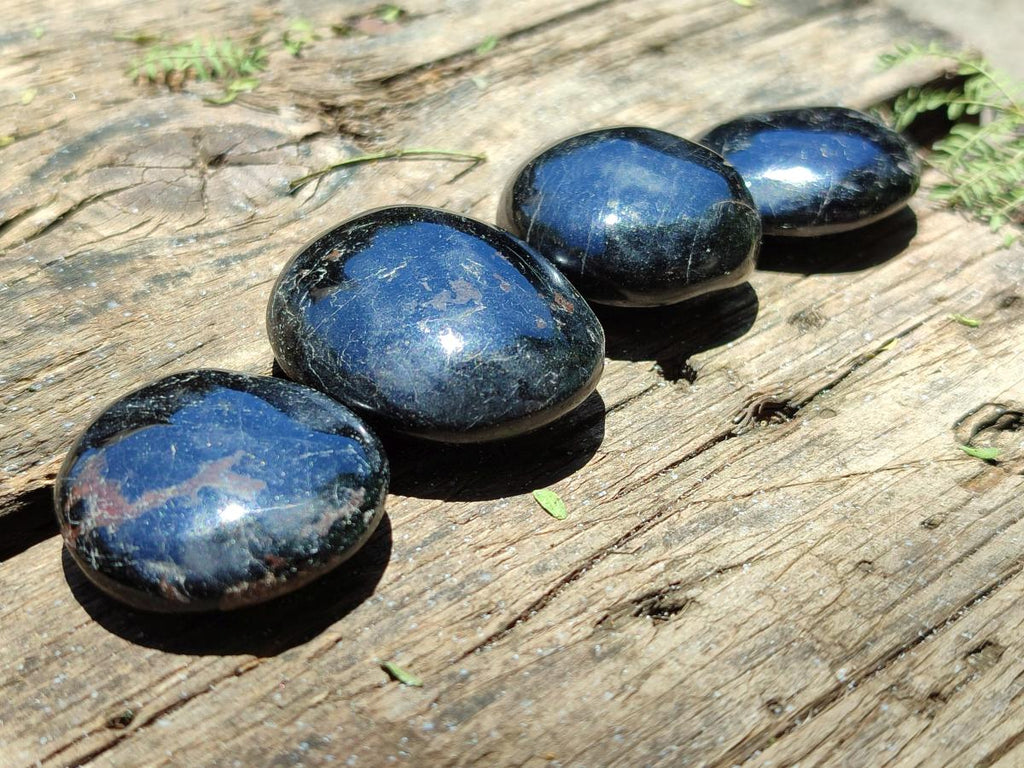 Polished Mini Black Tourmaline Free Forms x 35 From Madagascar