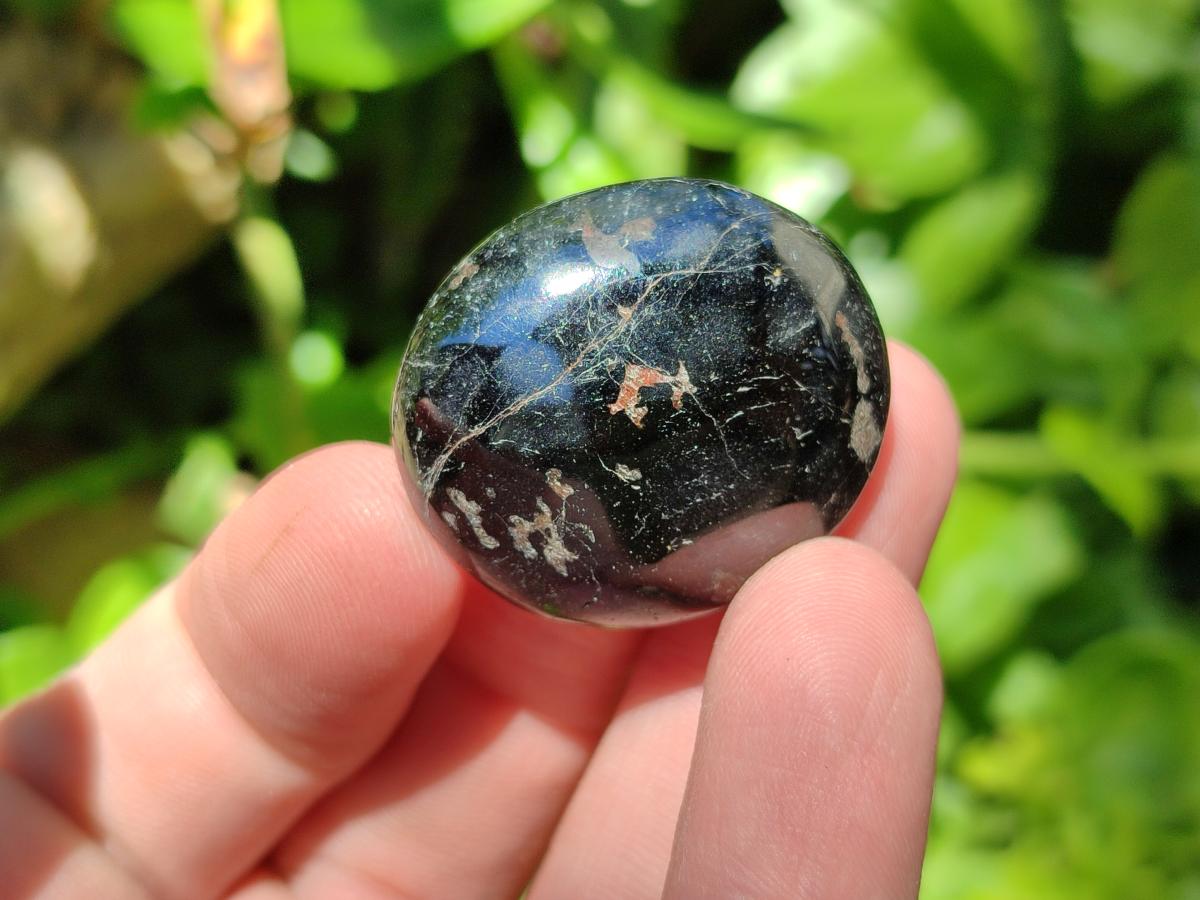 Polished Mini Black Tourmaline Free Forms x 35 From Madagascar