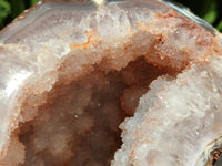 Polished Large Agate with Crystalline Geode x 1 From Maintirano, Madagascar