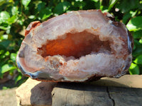 Polished Large Agate with Crystalline Geode x 1 From Maintirano, Madagascar