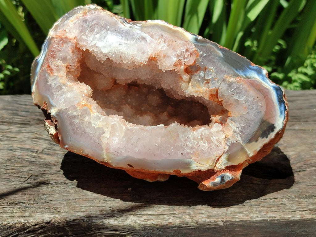 Polished Large Agate with Crystalline Geode x 1 From Maintirano, Madagascar