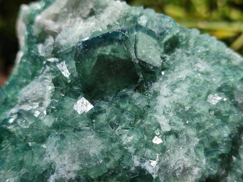 Natural Cubic Green Fluorite Cluster Specimen x 4 From Mandrosonoro, Madagascar