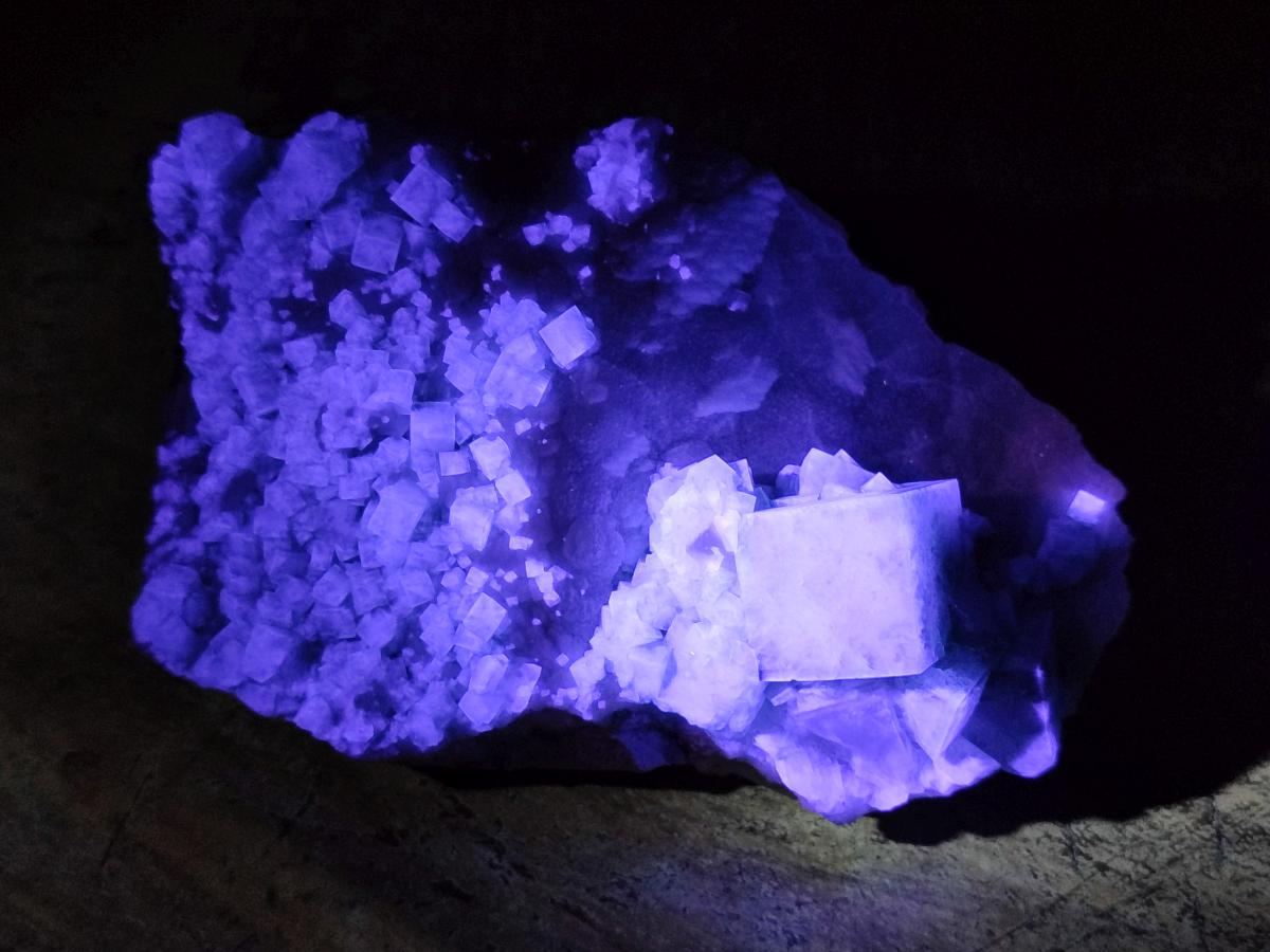 Natural Cubic Green Fluorite Cluster Specimen x 4 From Mandrosonoro, Madagascar