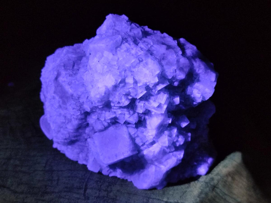 Natural Cubic Green Fluorite Cluster Specimen x 4 From Mandrosonoro, Madagascar