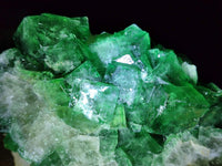 Natural Cubic Green Fluorite Cluster Specimen x 4 From Mandrosonoro, Madagascar