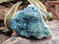 Natural Cubic Green Fluorite Cluster Specimen x 4 From Mandrosonoro, Madagascar