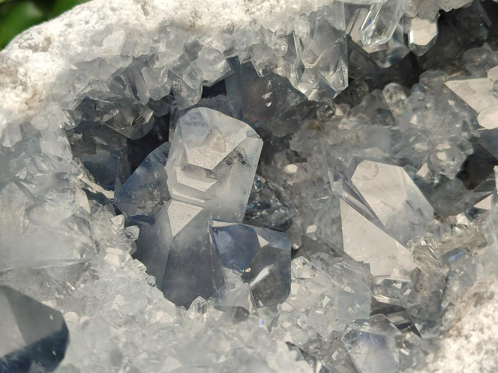 Natural Blue Celestite Geode Specimen x 1 From Sakoany, Madagascar
