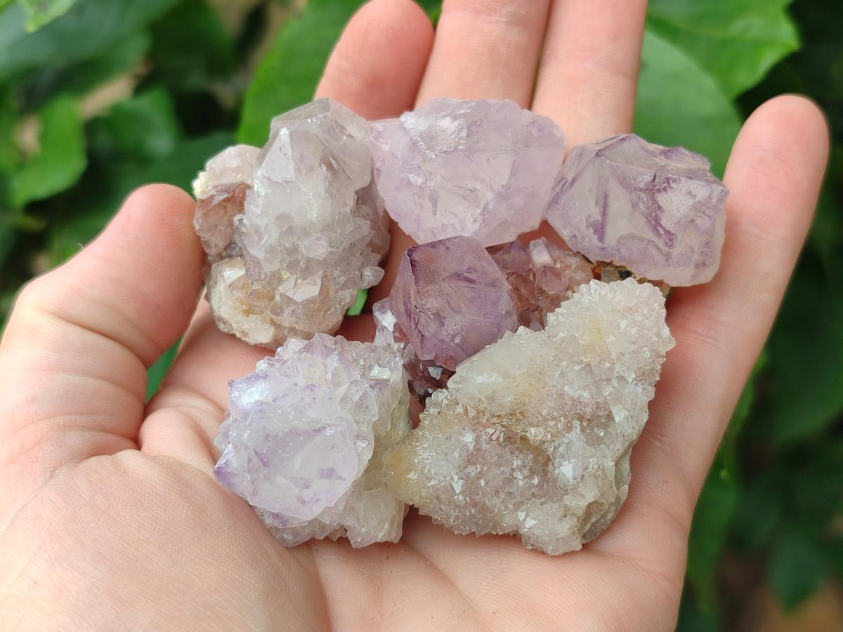 Natural Sunburst Amethyst Spirit Crystals x 50 From Boekenhouthoek, South Africa