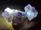 Natural Jacaranda Amethyst Crystal Clusters x 3 From Mumbwa, Zambia
