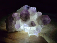 Natural Jacaranda Amethyst Crystal Clusters x 3 From Mumbwa, Zambia