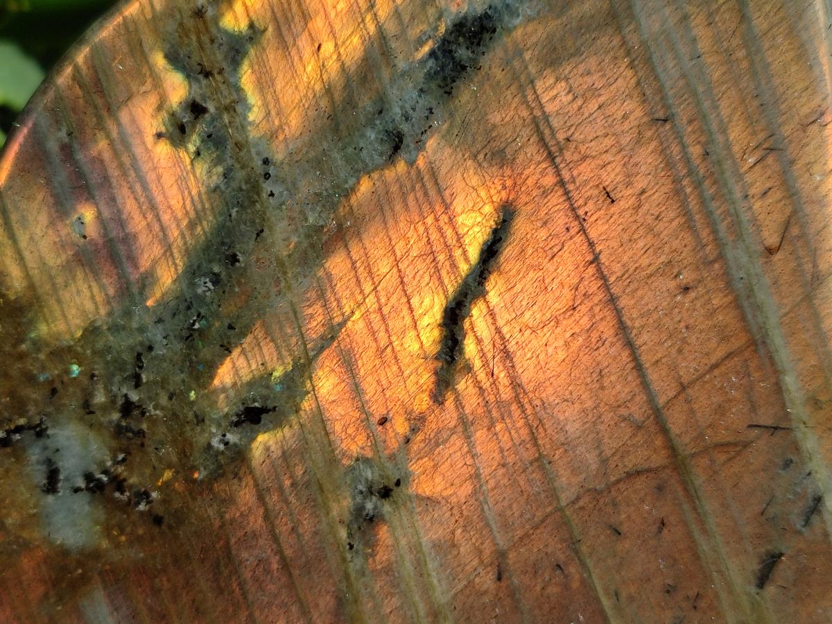 Polished Rare Purple Sunset Flash Labradorite Standing Free Forms x 3 From Madagascar