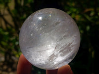 Polished Girasol Pearl Quartz Spheres x 6 From Ambatondrazaka, Madagascar
