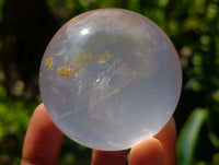 Polished Girasol Pearl Quartz Spheres x 6 From Ambatondrazaka, Madagascar