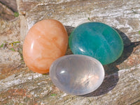 Polished Mixed Multi Mineral Gemstone Galets x 24 From Madagascar